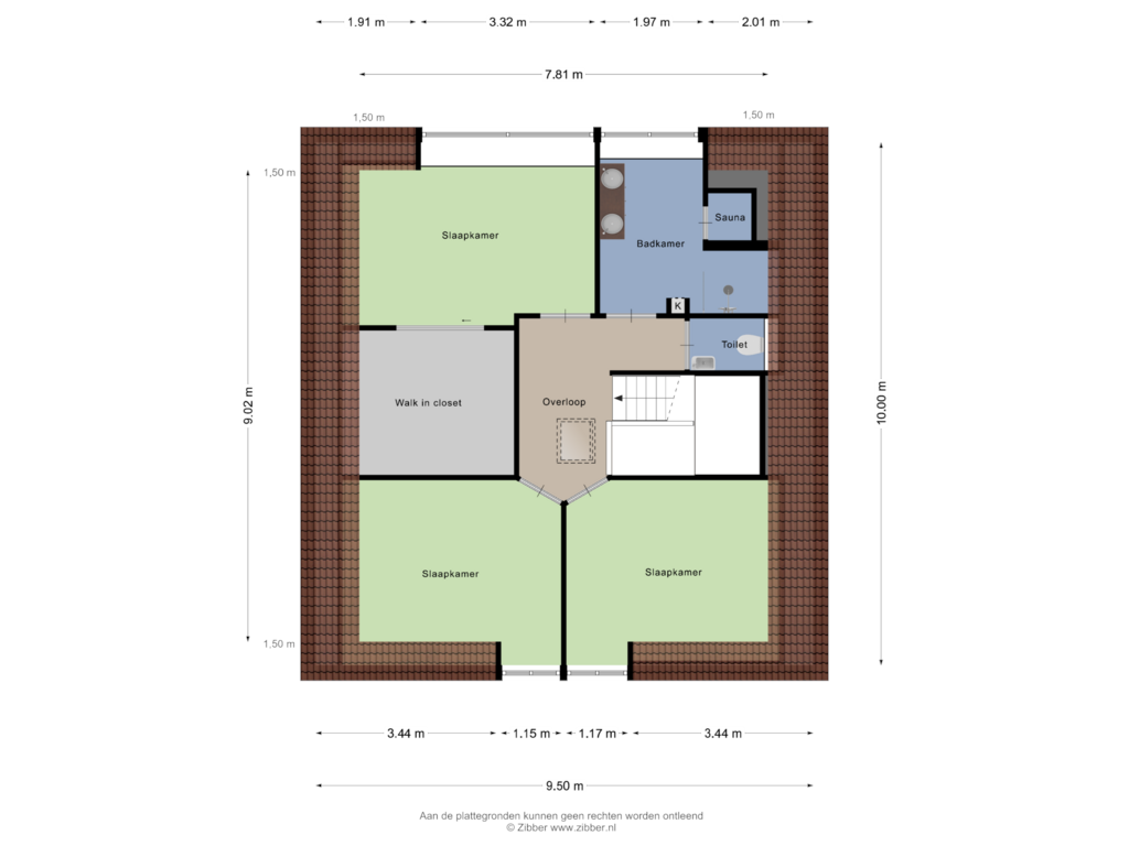 Bekijk plattegrond van Eerste verdieping van Brink 7