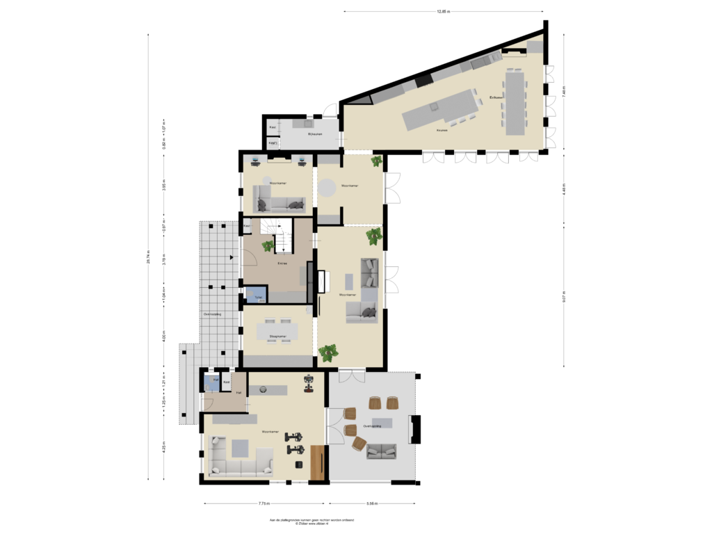 Bekijk plattegrond van Begane Grond van Hoge Duinlaan 13