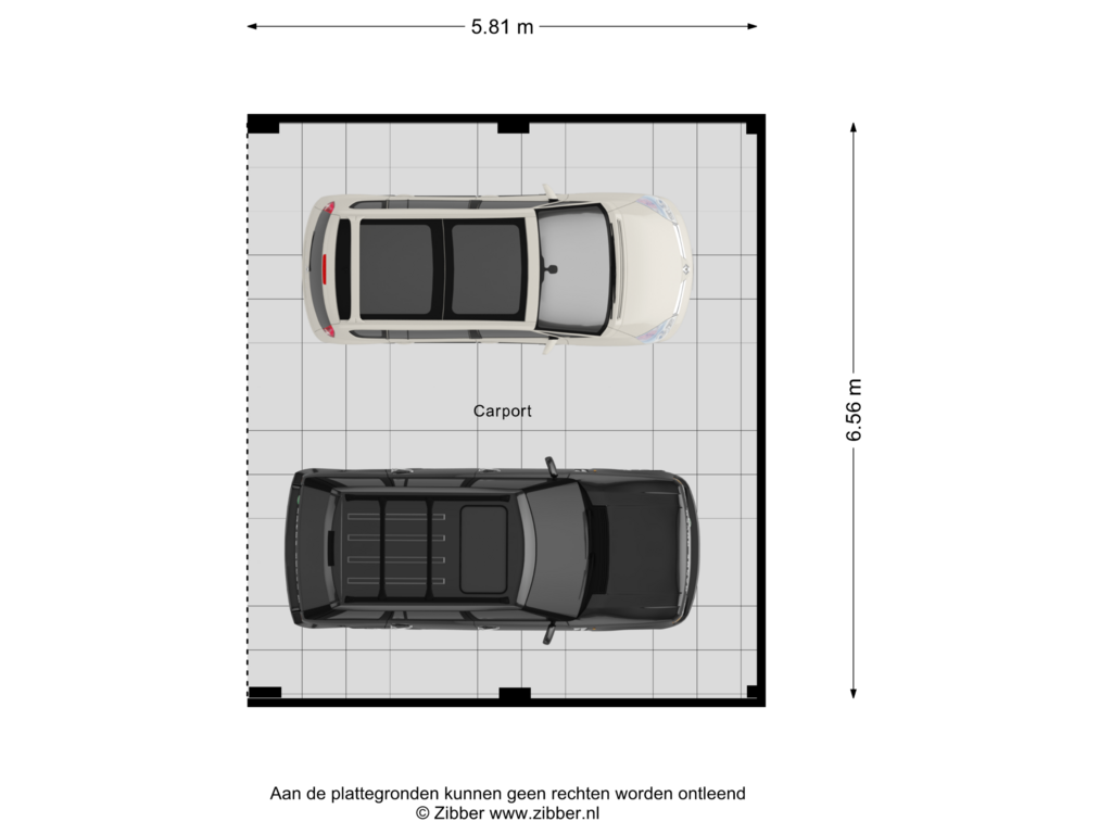 Bekijk plattegrond van Carport van Hoge Duinlaan 13