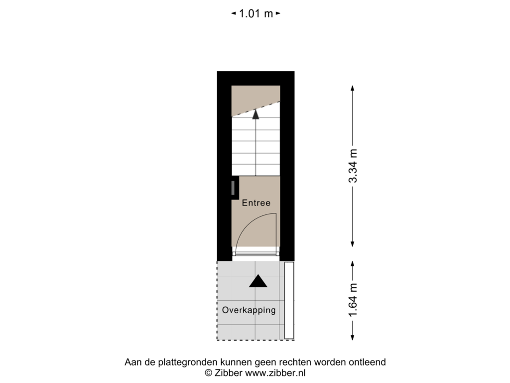 View floorplan of Begane Grond of Valkenboskade 334