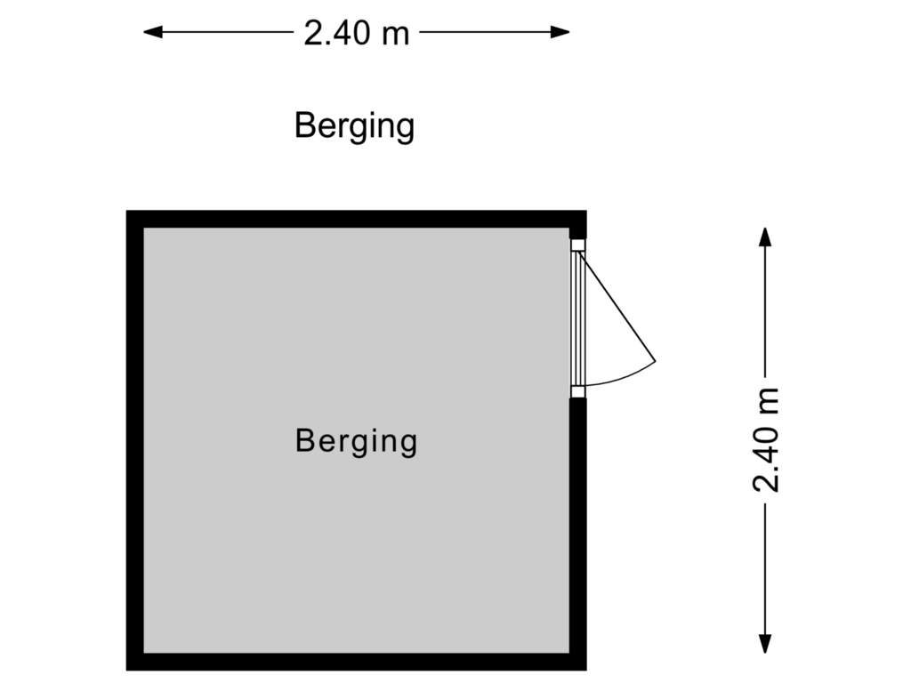 Bekijk plattegrond van Berging van Oostmeerlaan 132