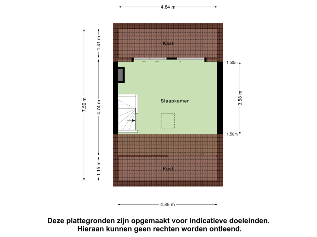 View floorplan of Tweede Verdieping of Meijerijhof 15