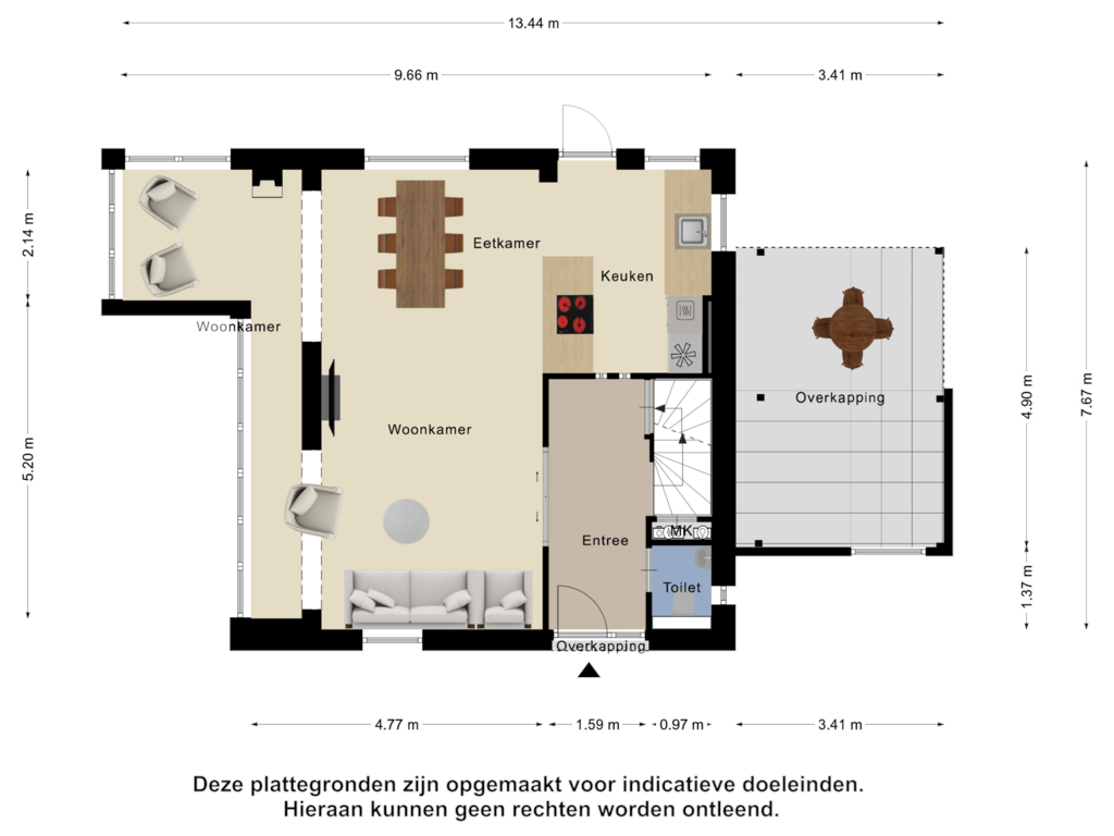 Bekijk plattegrond van Begane Grond van Kakertsweg 48