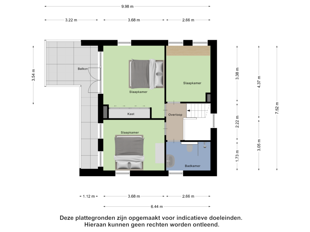 Bekijk plattegrond van Eerste Verdieping van Kakertsweg 48