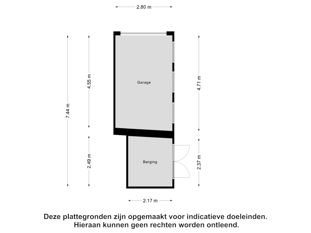 Bekijk plattegrond van Garage van Kakertsweg 48