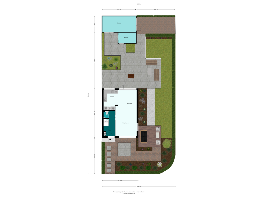 Bekijk plattegrond van Begane grond_ Tuin van Clusiuslaan 302