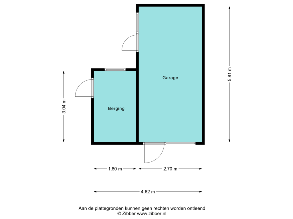 Bekijk plattegrond van Garage van Clusiuslaan 302