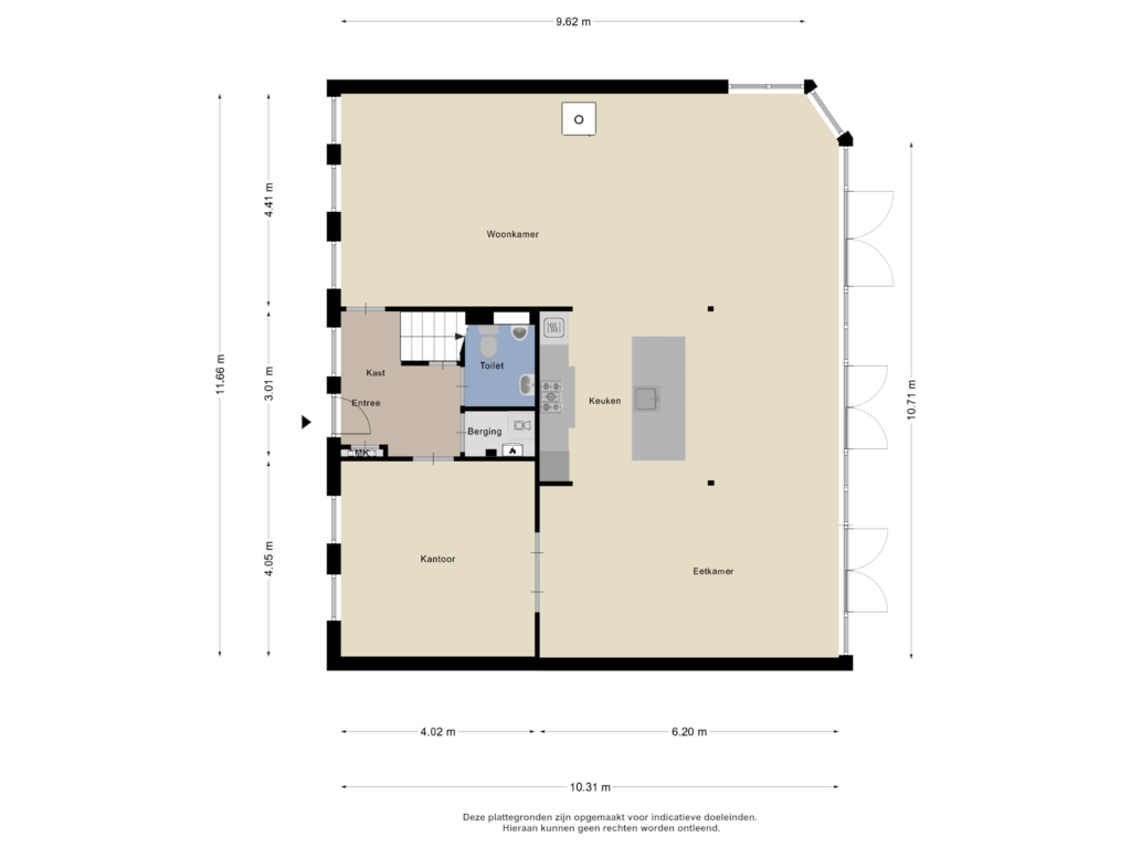 Bekijk plattegrond van Begane grond van Jan de Wittestraat 71