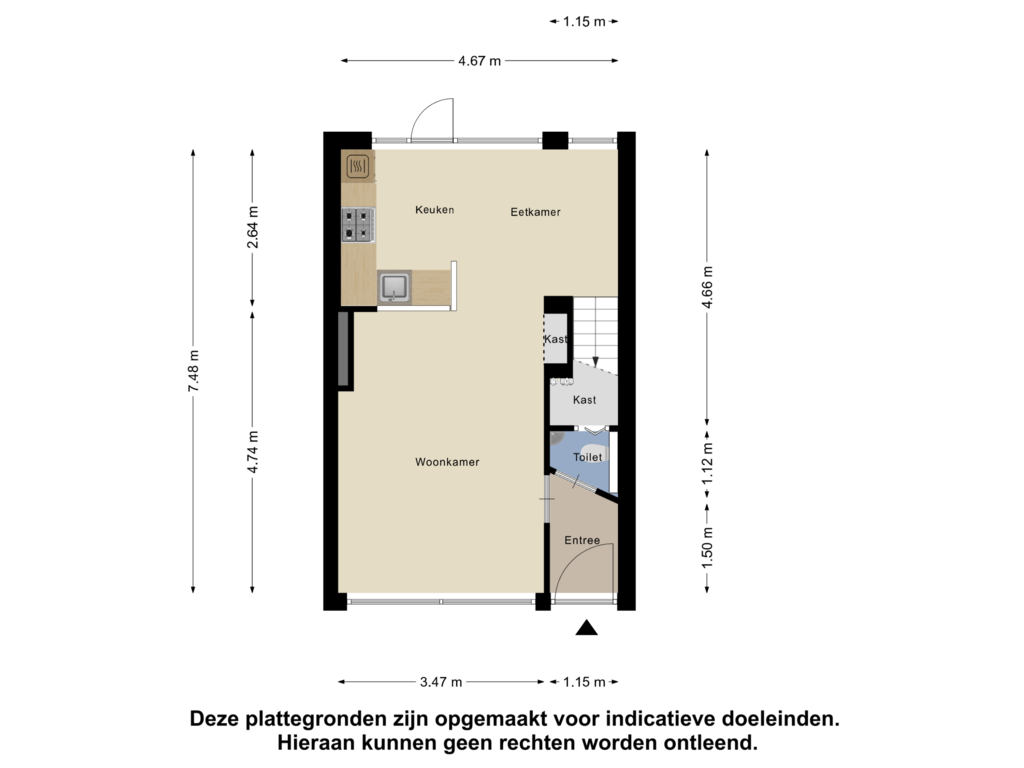 Bekijk plattegrond van Begane Grond van Gregorius Coolstraat 36