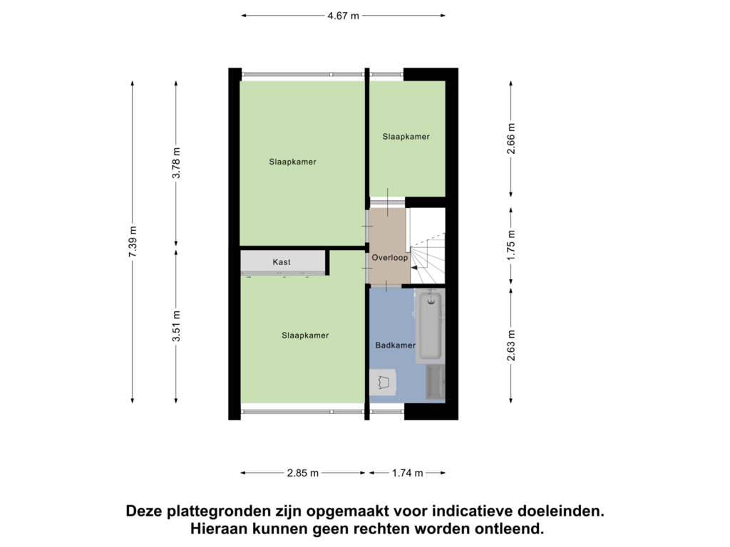 Bekijk plattegrond van Eerste Verdieping van Gregorius Coolstraat 36