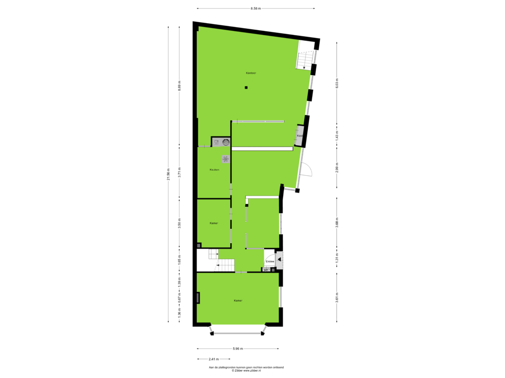 View floorplan of Begane Grond of Julianaweg 73