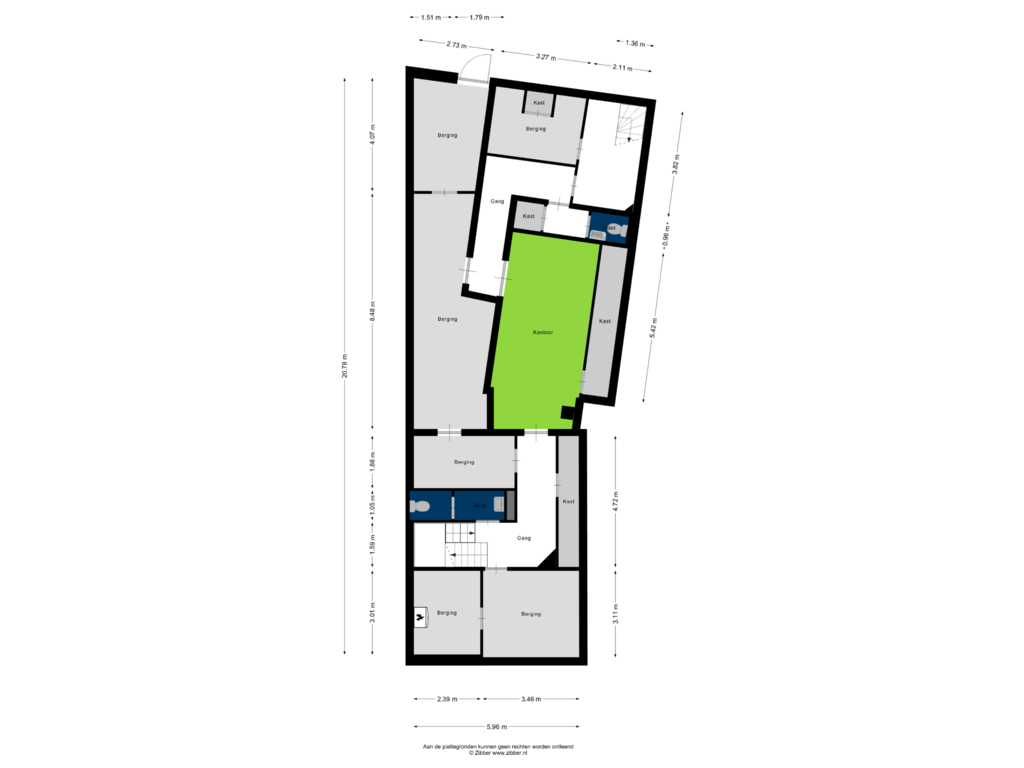 View floorplan of Souterrain of Julianaweg 73