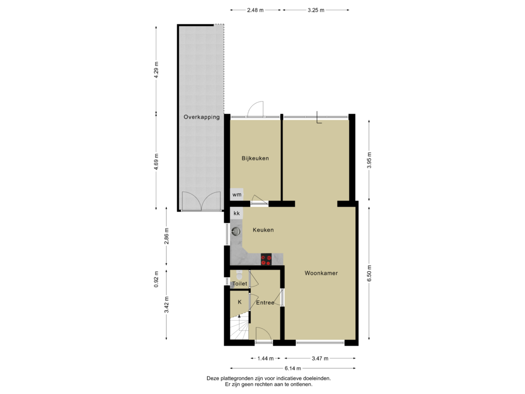 View floorplan of Begane Grond of Koestraat 40