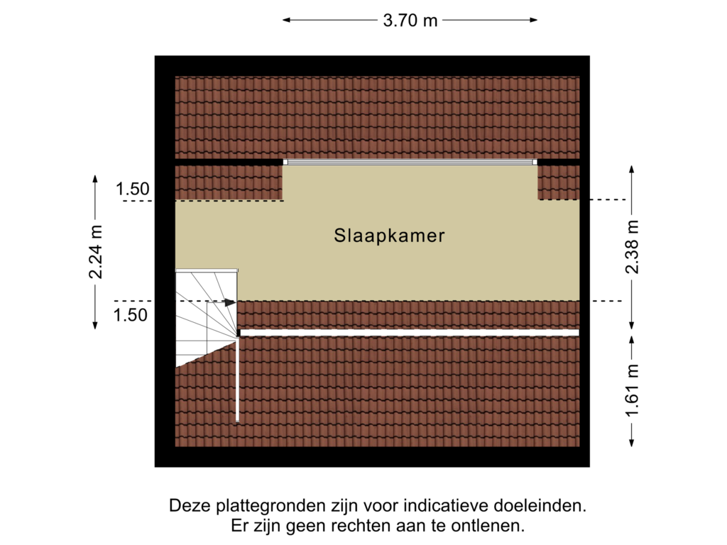 View floorplan of 2e Verdieping of Koestraat 40