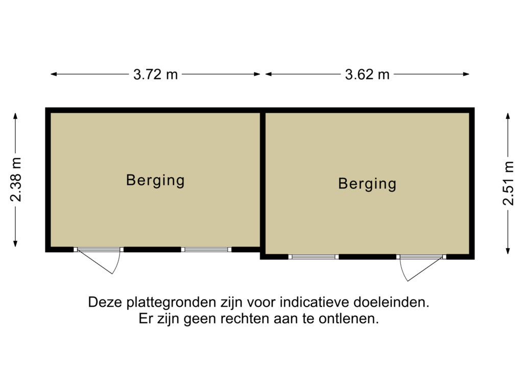 View floorplan of Berging of Koestraat 40