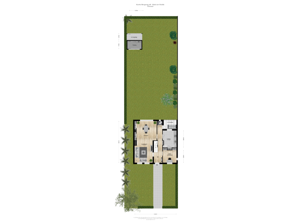 View floorplan of PERCEEL of Korte Bergweg 28