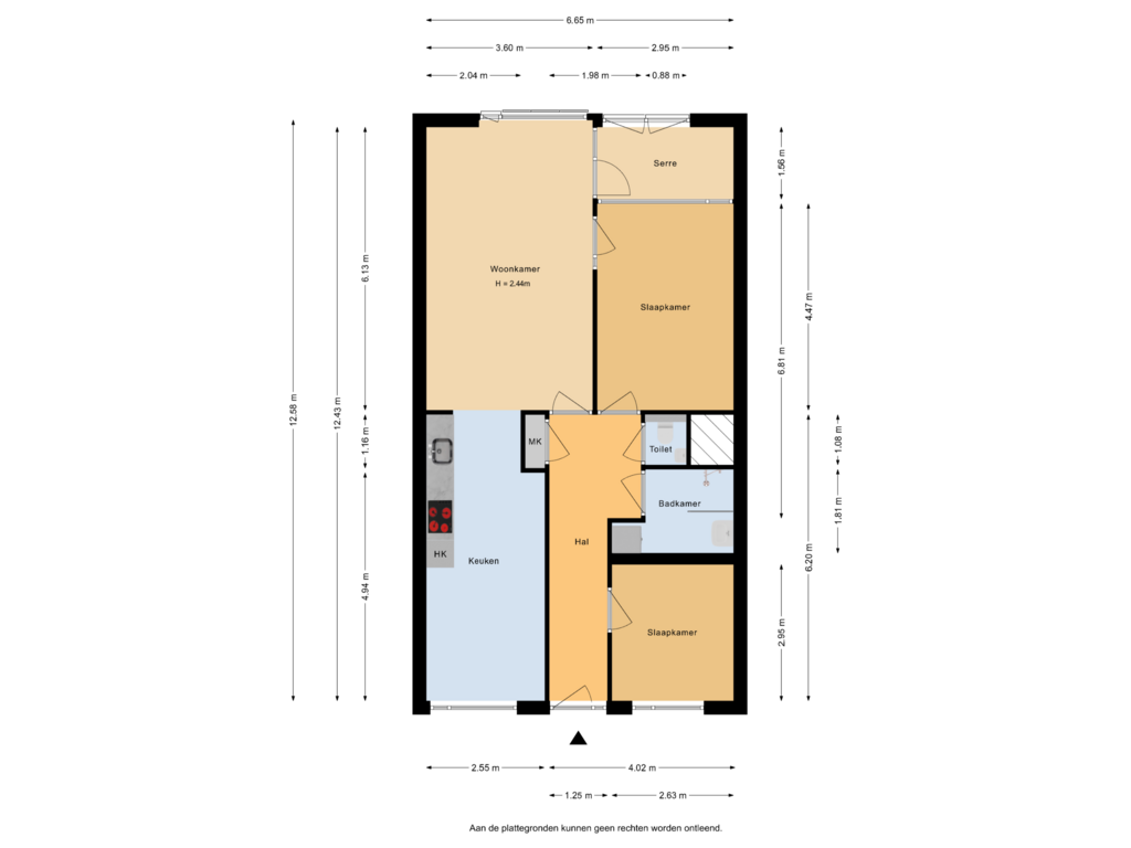 View floorplan of Plattegrond of Adriaan Kooningsstraat 126