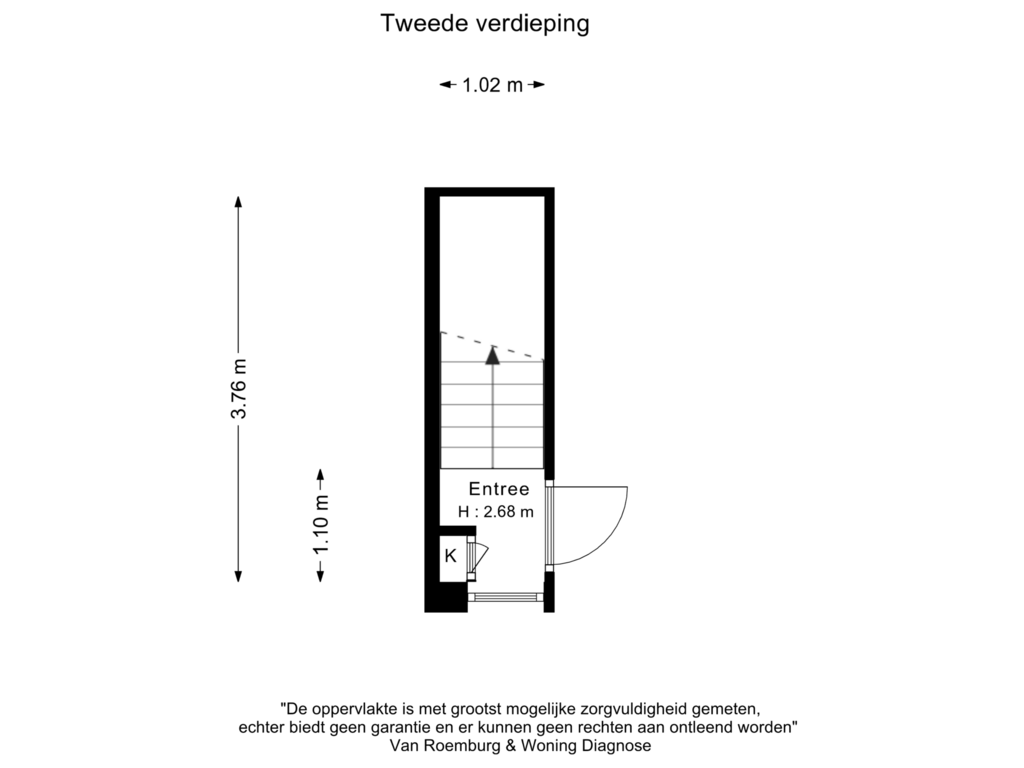 Bekijk plattegrond van Tweede verdieping van Rustenburgerstraat 129-3