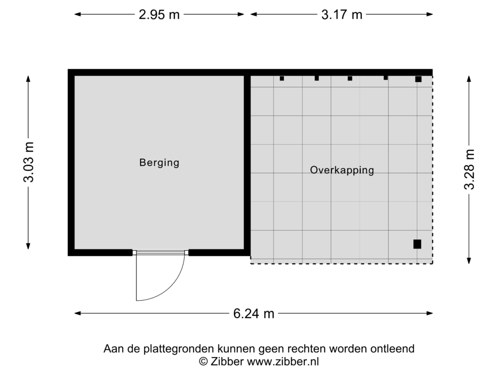 Bekijk plattegrond van Berging van Mantelappel 14