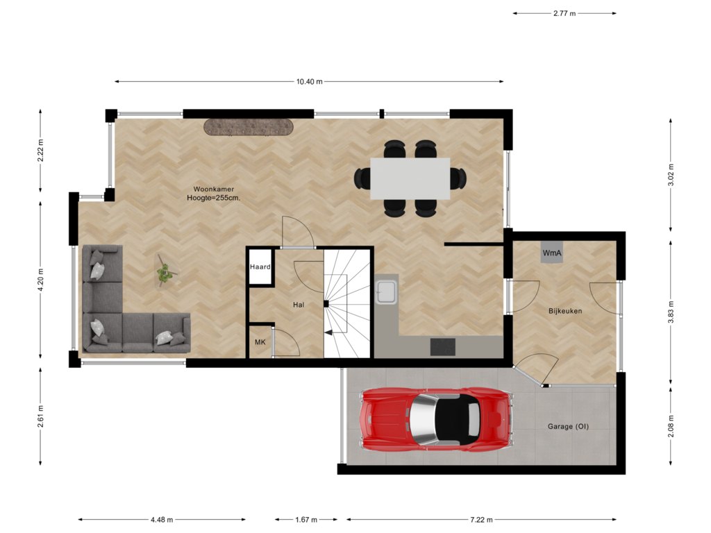 Bekijk plattegrond van Begane Grond van Van Velzenstraat 9