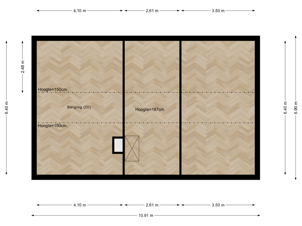 Bekijk plattegrond van Vliering van Van Velzenstraat 9