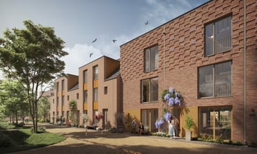 Foto van Willemskwartier fase 2b Drielaagse eengezinswoningen (tussen) Tussenwoning