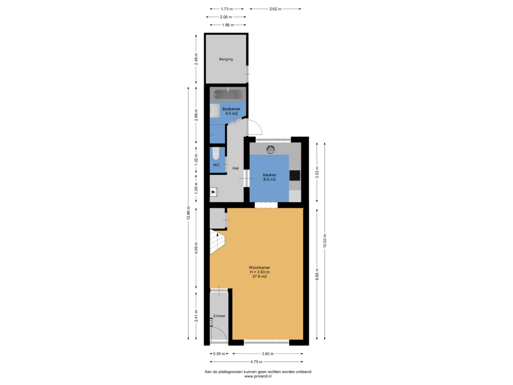 Bekijk plattegrond van Begane Grond van van der Helststraat 6