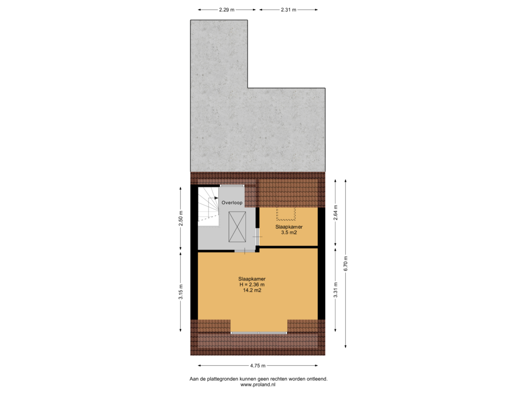 Bekijk plattegrond van 1e Verdieping van van der Helststraat 6