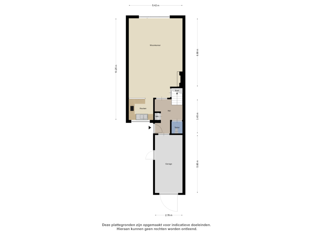 View floorplan of Begane Grond of Hoocamp 110