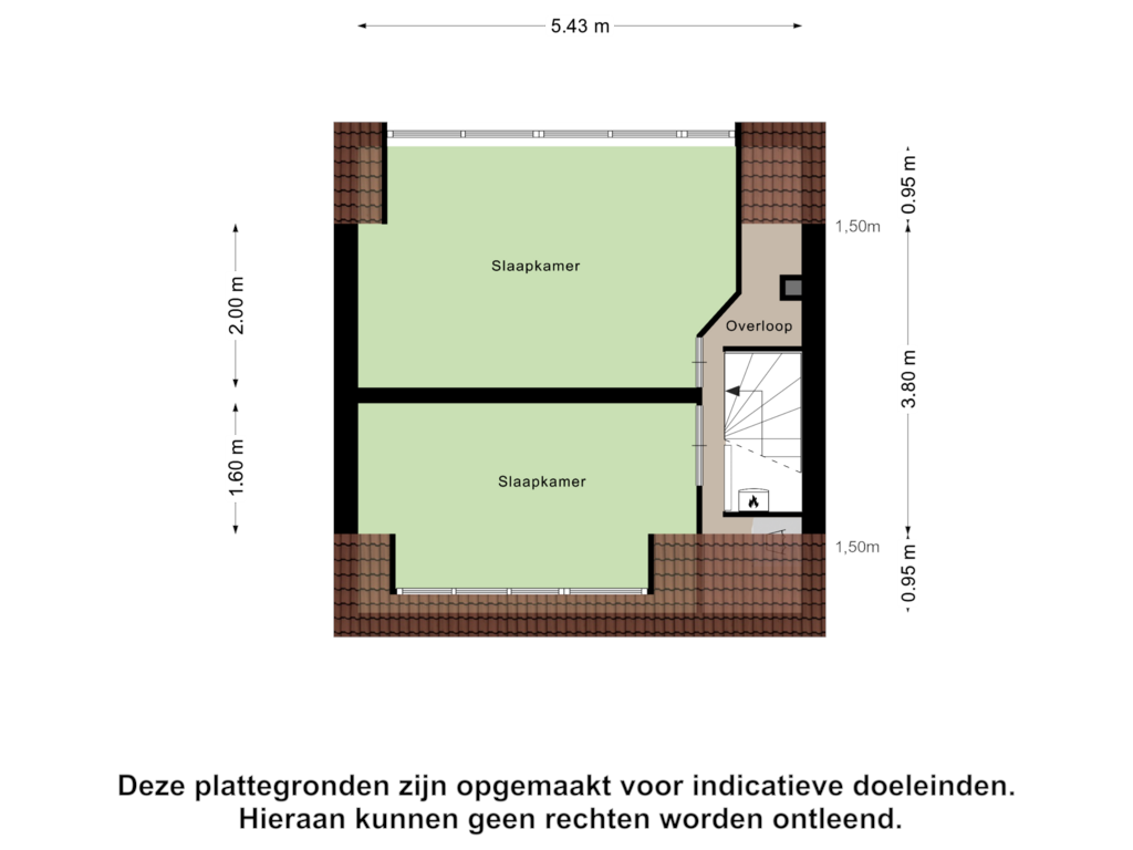 View floorplan of Zolder of Hoocamp 110