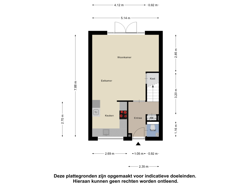 Bekijk plattegrond van Begane grond van Hertoginnenlaan 9