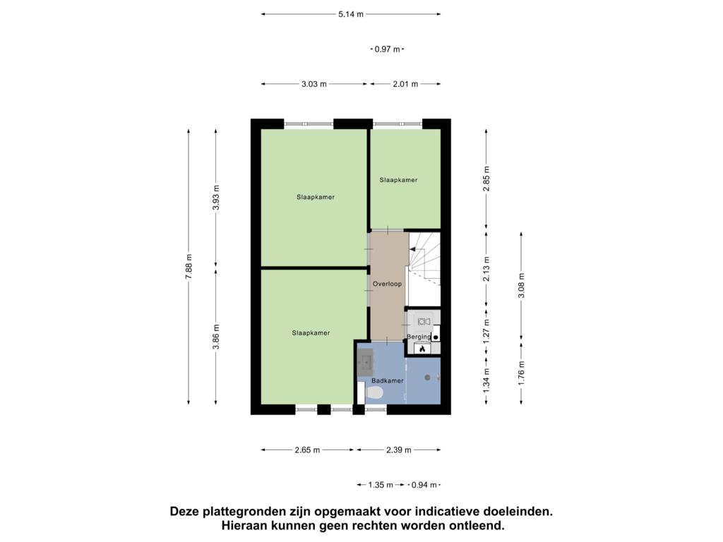 Bekijk plattegrond van Eerste verdieping van Hertoginnenlaan 9