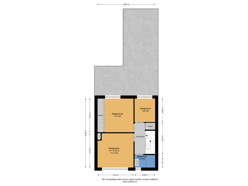 Bekijk plattegrond van 1e Verdieping van van Brandenburgstraat 5