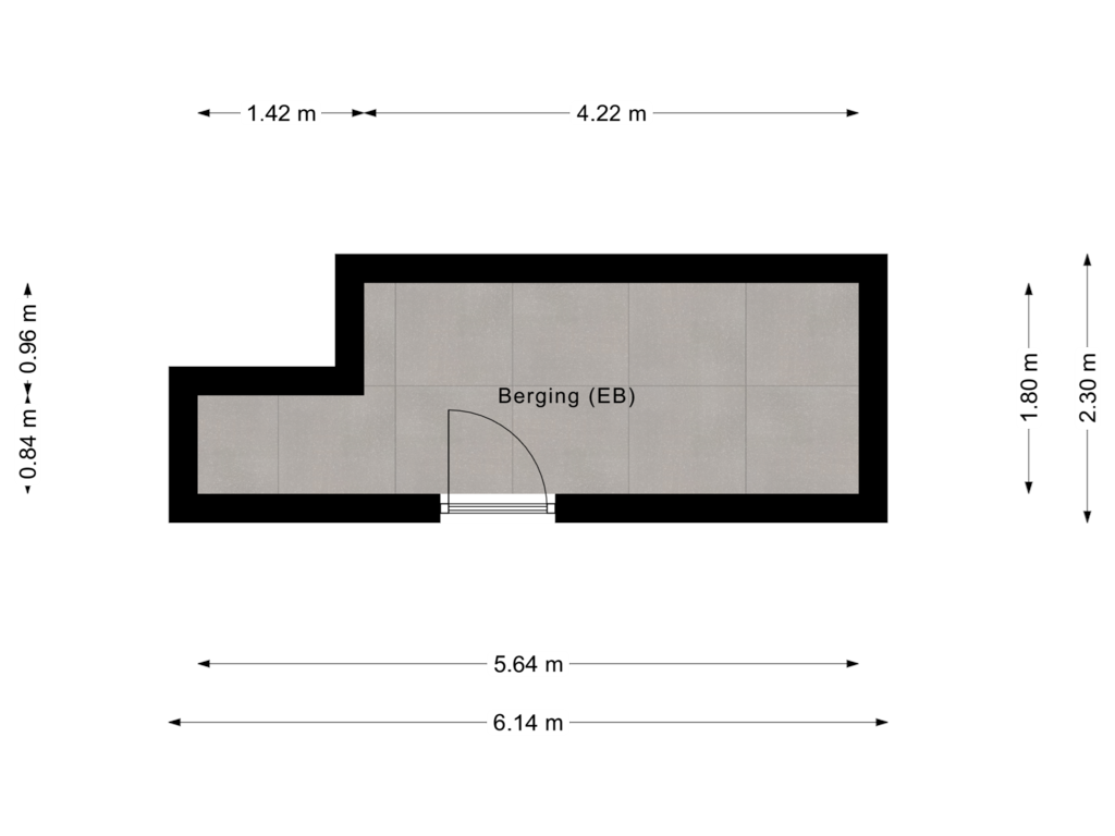 View floorplan of Berging of Generaal Spoorlaan 647