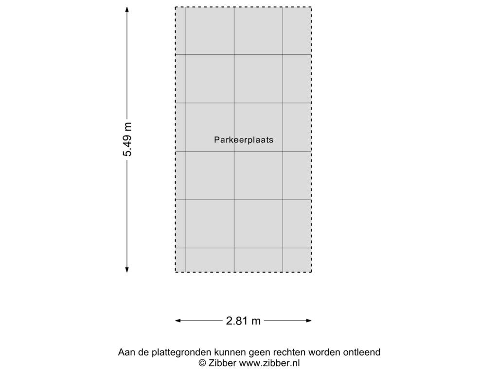 View floorplan of Parkeerplaats of Kromakkerweg 19