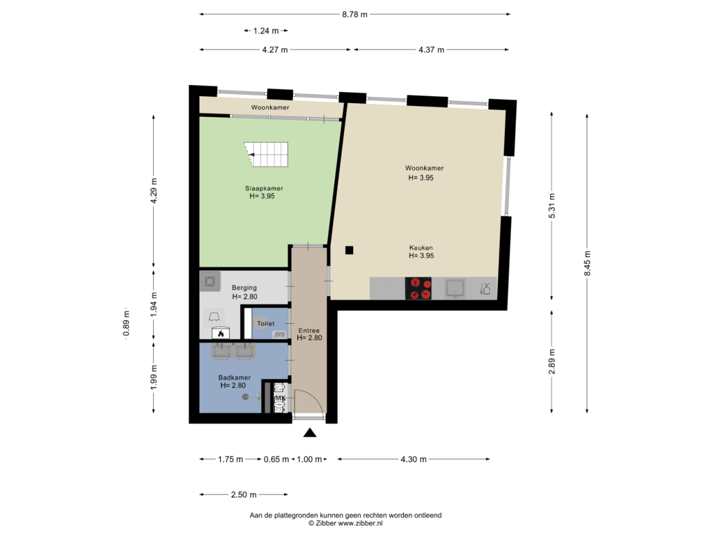 Bekijk plattegrond van Appartement van Dubbelebuurt 2-A18