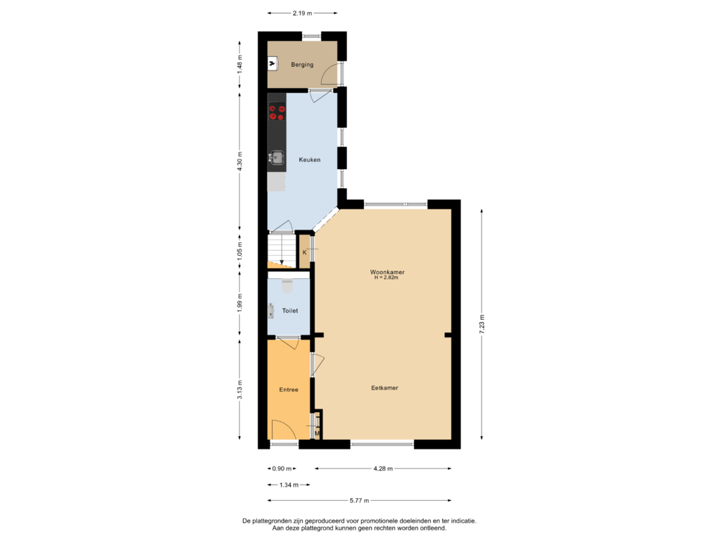 Bekijk plattegrond van Begane grond van Stenge 36