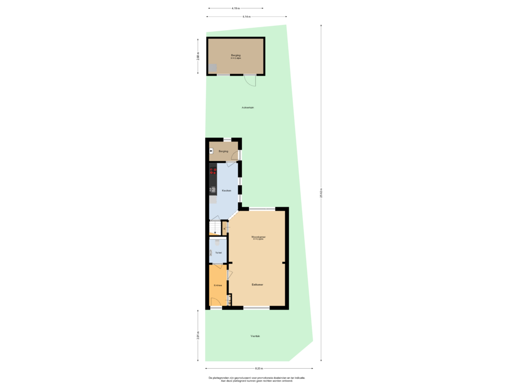 Bekijk plattegrond van Situatie van Stenge 36