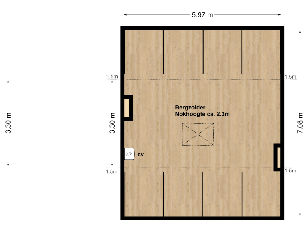 View floorplan of 2V of Harrecoven 16