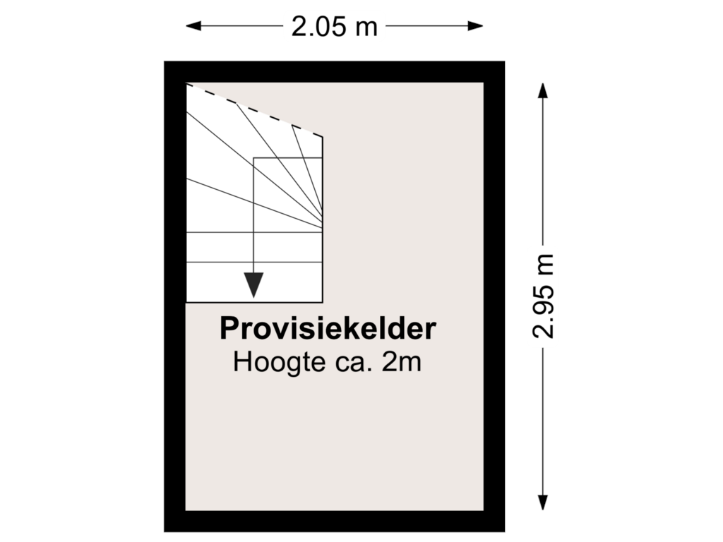 View floorplan of Kelder of Harrecoven 16