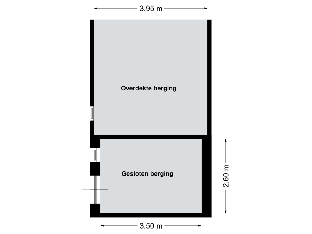 View floorplan of externe berging of Harrecoven 16