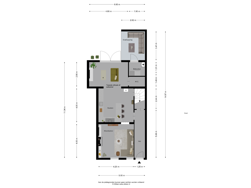 Bekijk plattegrond van Begane Grond van Coenraad Abelsstraat 6