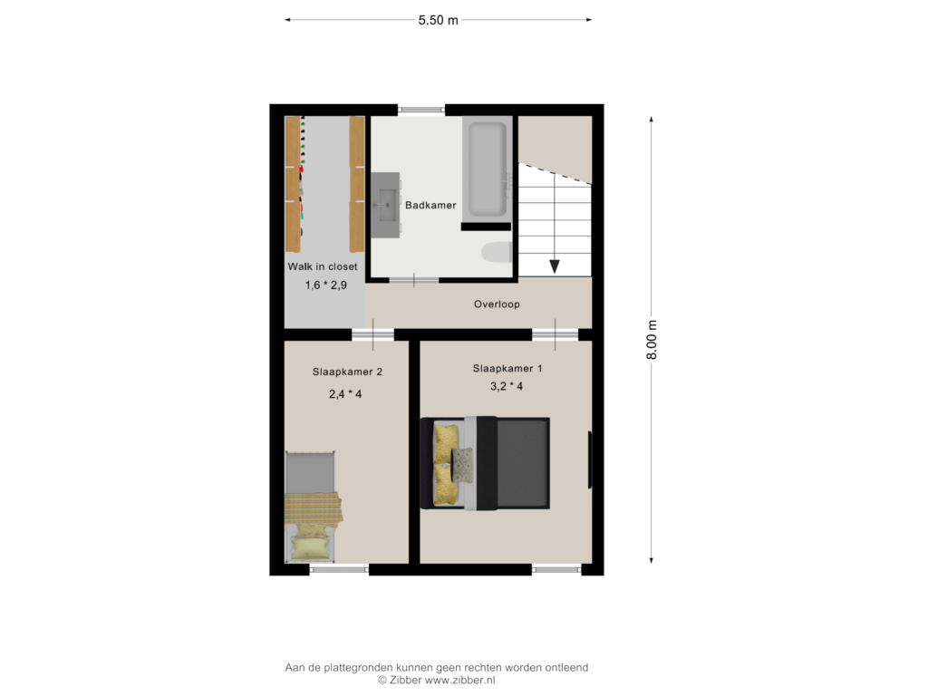 Bekijk plattegrond van Eerste Verdieping van Coenraad Abelsstraat 6