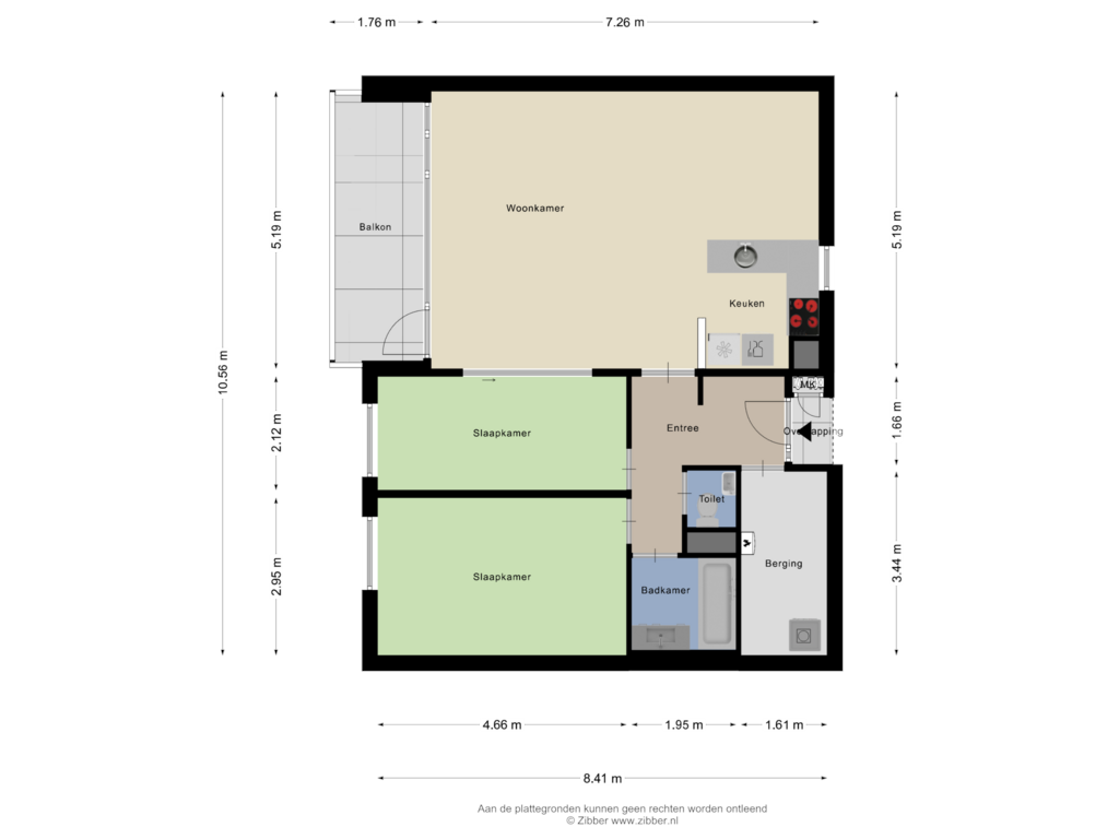 View floorplan of Appartement of Kastelenplein 54