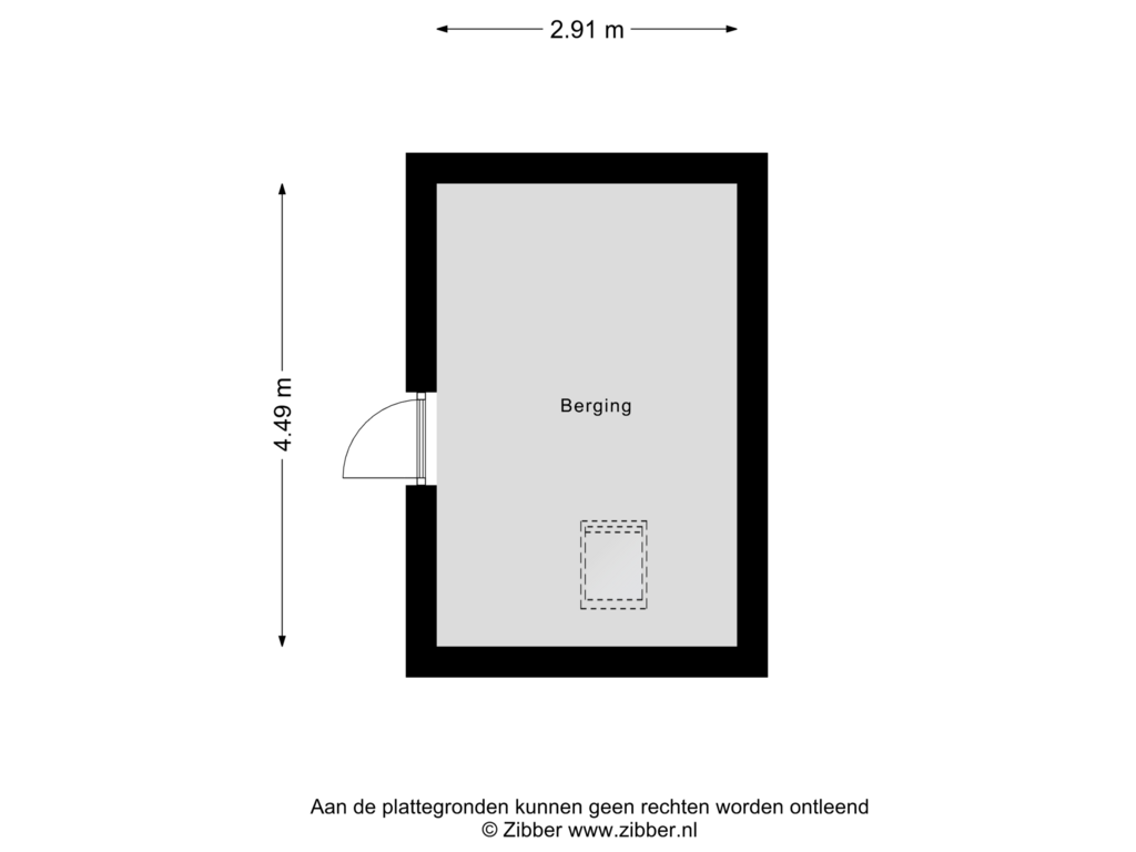 Bekijk plattegrond van Berging van Klokkengietersstraat 9