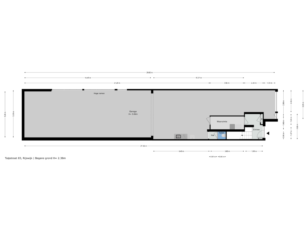 View floorplan of Begane Grond of Tulpstraat 83