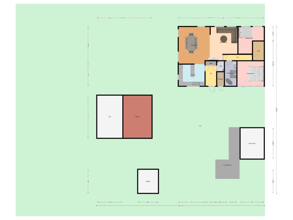 View floorplan of First floor of Kanaalweg Oostzijde 156