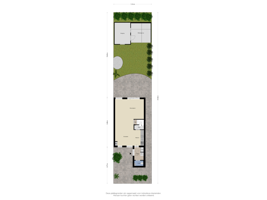 Bekijk plattegrond van Begane grond Tuin van Beslingastate 2