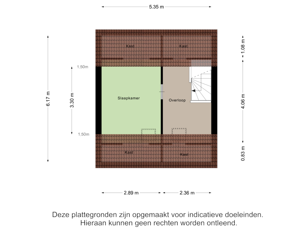 Bekijk plattegrond van Tweede verdieping van Beslingastate 2