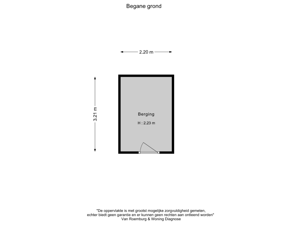 Bekijk plattegrond van Berging van Meidoornweg 220